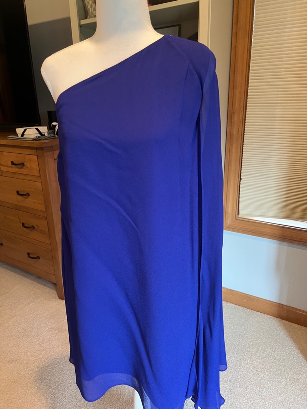 Reiss One-Shoulder Cape Women's Dress